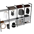 modern hanger open hanger 3d model