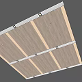 Modern Wooden Ceiling Design With Recessed LED Strip Lights And Panel Details