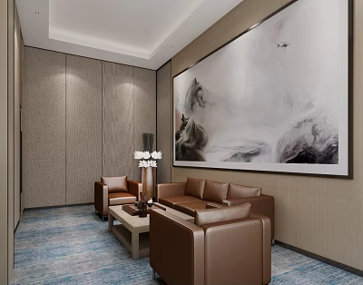 Modern Reception Room 3d model Modern Reception Room 3d model