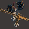 Heavy Duty Industrial Tower Crane Machinery For Construction Site With Long Boom And Steel Structure