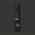 Dell Black Mini Desktop Computer With Compact Design And Multiple Side Ports
