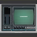 LOADMASTER Control Console Featuring Loading Display Screen Blue Buttons And Knobs