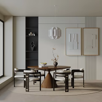 Modern dining table 3d model