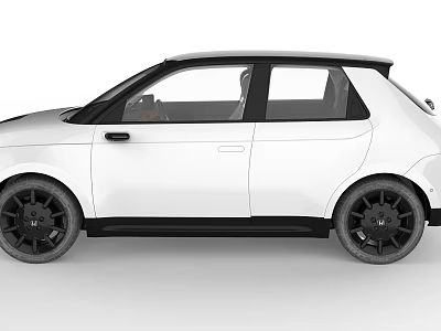 Compact White Two Door Car With Sleek Body Lines Modern Design And Black Wheels 3d model