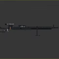 Modern Sniper Rifle With Scope Long Barrel Bipod And 3D Render Design