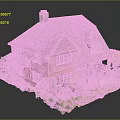 Detached House with Red Brick Exterior Tiled Roof Chimney and Lush Green Garden
