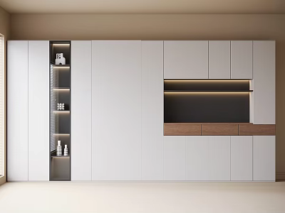 Modern Bookcase Sideboard Wine Cabinet 3d model