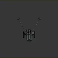 Military Wheeled Multiple Barrel Rocket Launcher Weapon With Metal Tubes And Towing Hitch
