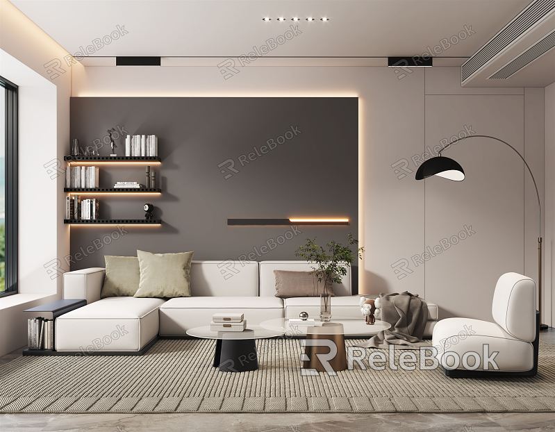 modern living room model