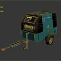 Weichai Mobile Industrial Generator Equipment With Blue Green Body Control Panel And Trailer