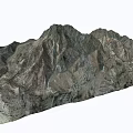 Landscape Garden Design With Mountain Terrain 3D Model Details And Features