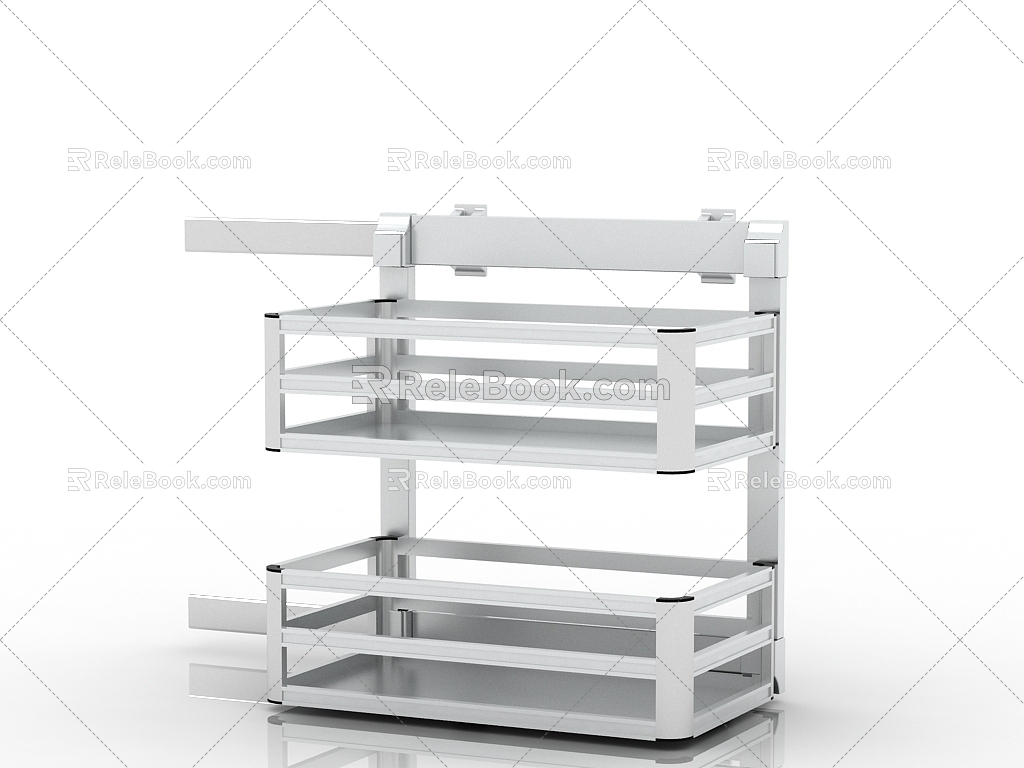 Modern Interior Storage Rack 3d model