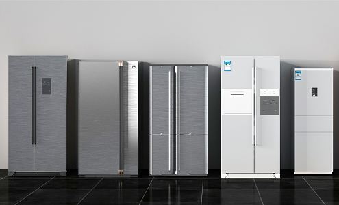 Modern refrigerator 3d model