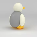 Science and Technology Exhibition Hall Featuring Cute White Duck Interactive Toy 3d model