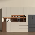 Modern Wine Cabinet Design With LED Lighting Glass Doors And Storage Space