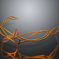 Elegant Golden Crown Headpiece With Intricate Wire Design And Metallic Shine