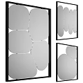 Modern Mirror Design With Various Shapes And Black Frames For Interior Decor