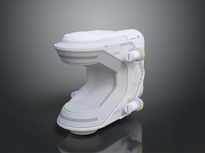 White Professional Equipment Featuring Adjustable Knobs Compact Sturdy And Functional Casing 3d model