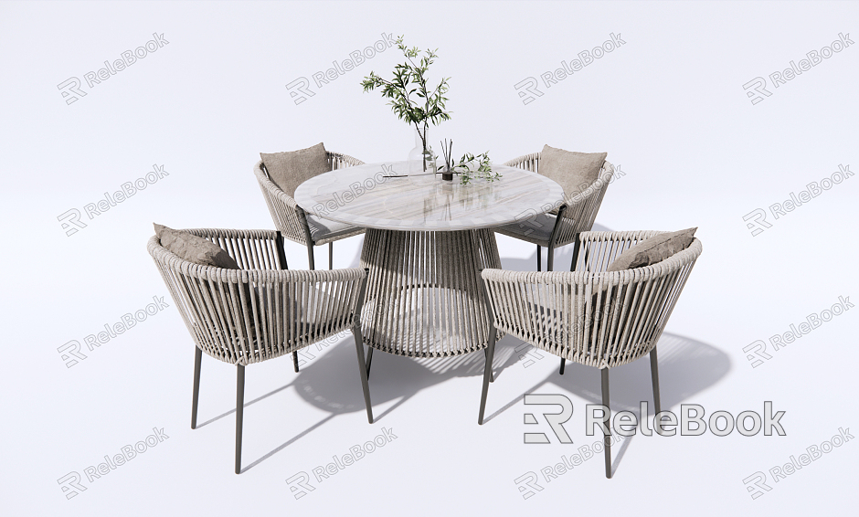 Modern Outdoor Table and Chair Outdoor Dining Table and Chair model