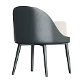 Stylish Modern Dining Chair Featuring Beige Fabric Seat Wooden Legs And Black Color Option