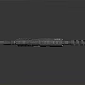 Modern Tactical Assault Rifle with Optical Sight Grip and Muzzle Device Features