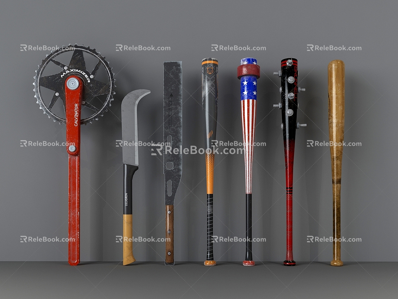 INDUSTRIAL LOFT WEAPONS 3d model