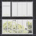 Modern Casement Windows With White Frames And Glass Panels For Building Exterior