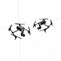 Two Professional Drones With Cameras For Aerial Photography And Video