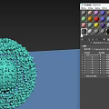 3D Molecular Rendering of Spherical Virus Structure with Colorful Protein Subunits