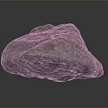 Natural Gray Rock With Rough Surface And Textured Appearance On Dark Background