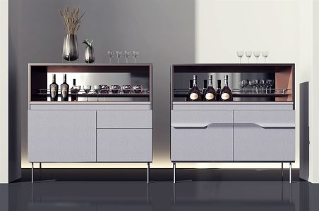 Modern Wine Cabinet 3d model