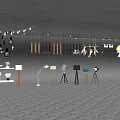 Modern lamp combination 3d model