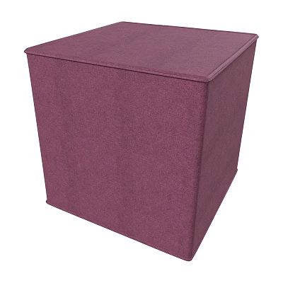 Purple Square Fabric Bar Stool with Modern Design for Home Kitchen Counter Use 3d model