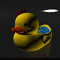 Interactive Play Area With Yellow Rubber Duck Red Crown And Colorful Balls Inside