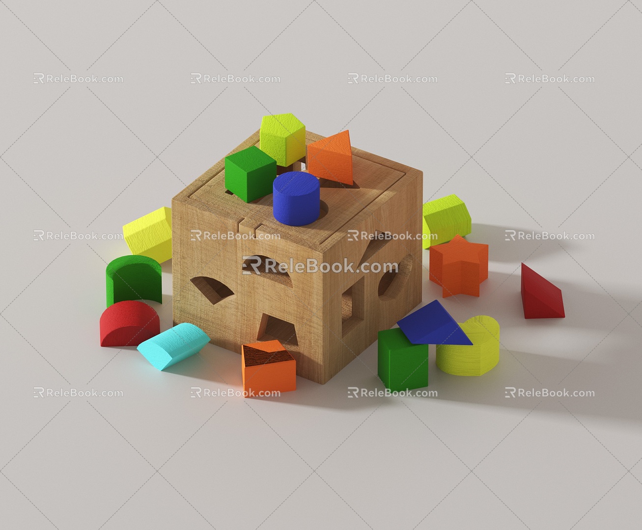 Modern Building Blocks Children's Toys 3d model