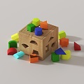 Modern Building Blocks Children's Toys 3d model