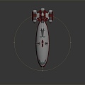 Modern Aircraft Space Plane Space Vehicle Science Fiction Plane 3d model