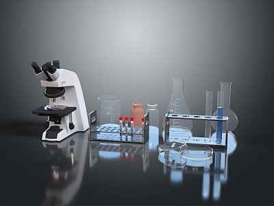 Microscope Laboratory Items Laboratory Supplies Laboratory Supplies Chemical Experiment Magnifier Experimental Equipment 3d model