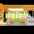 WAKUKU Toy Store Interior In Shopping Mall With Shelves Of Toys And Staff