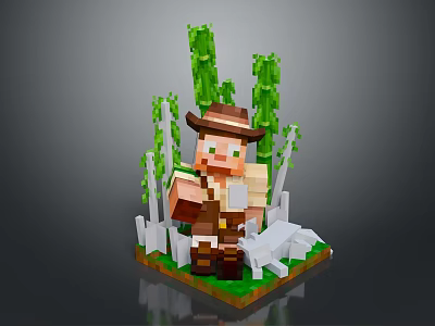 Classic Steam Train Traveling Through Scenic Mountain Valleys With Green Trees 3d model