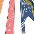 Designed Road Infrastructure With Bicycle Lanes Pedestrian Paths Start Markers And Wayfinding Signs
