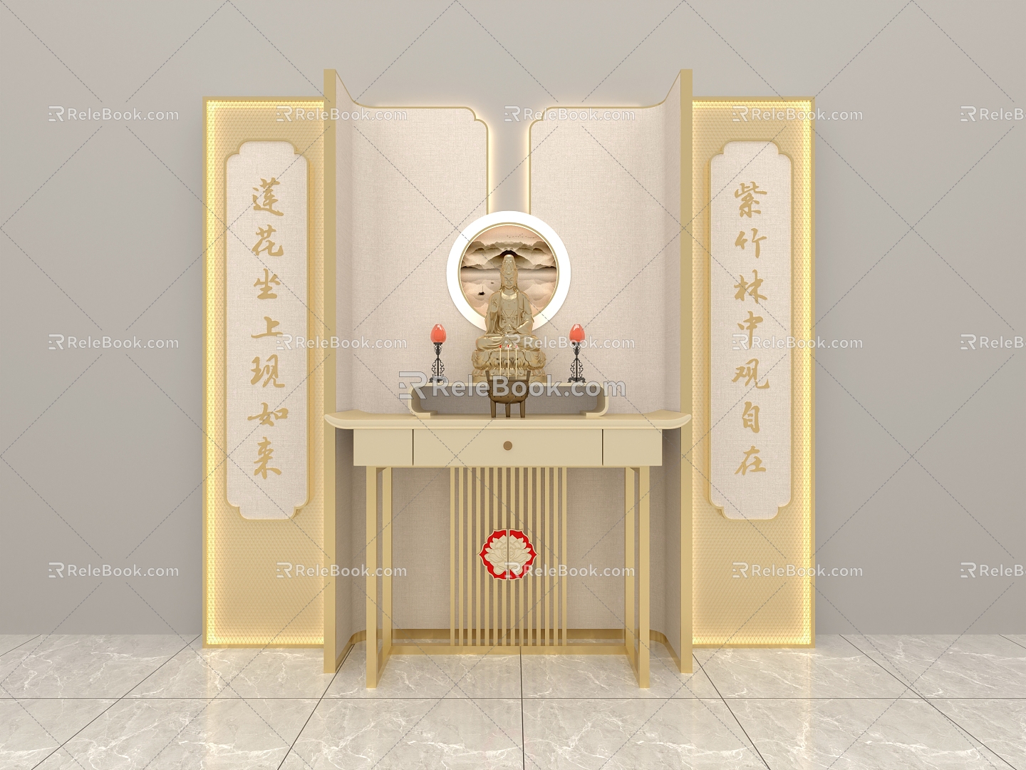 Shrine Cabinet 3d model