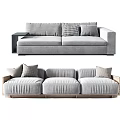 Modern Combination Sofa Double Sofa 3d model