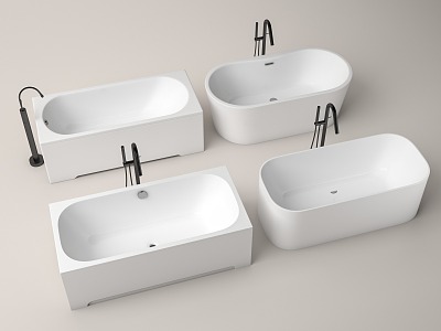 Modern Bathtub Tub 3d model