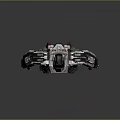 Futuristic Robot Warrior With Detailed Mechanical Armor And Metal Structure Modern Sci Fi Character Design