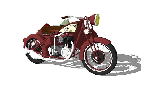 Modern Motorcycle 3d model