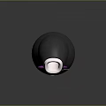 Game Movie Character Penguin Shaped Black And White Body With Purple Bow Tie Rounded Design