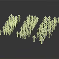 Men Standing Together Forming Letter M Shape in Group Arrangement