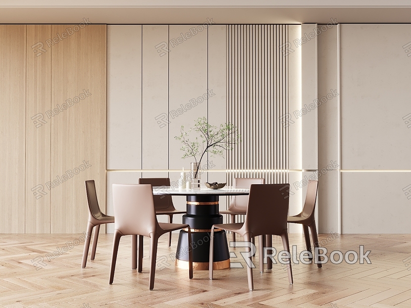 Modern Dining Table Chair Combination Dining Table Chair model