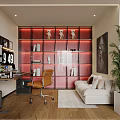 Elegant Living Room Interior With Large TV Fireplace Chandelier And Green Chair Coffee Table